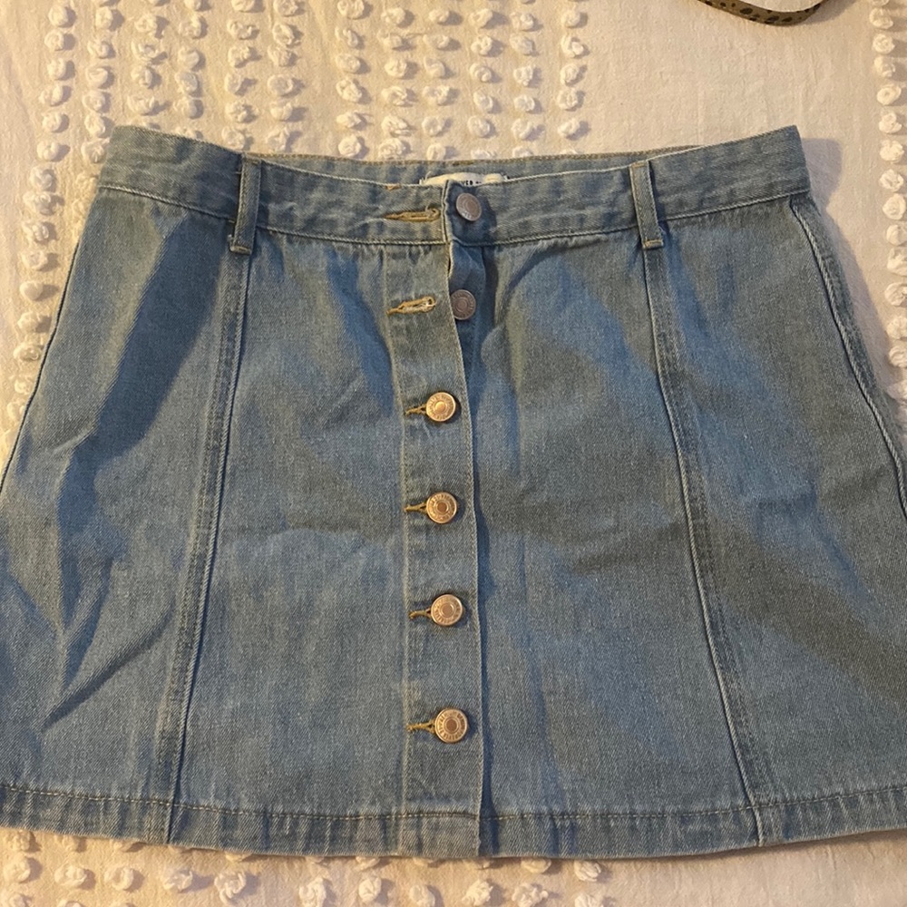 Button Up Forever 21 Skirt